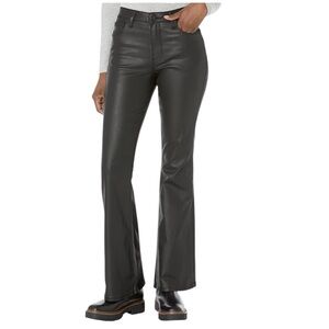 Kut From The Kloth Flare Coated Faux Leather Jeans Sz 10 Edgy Modern City